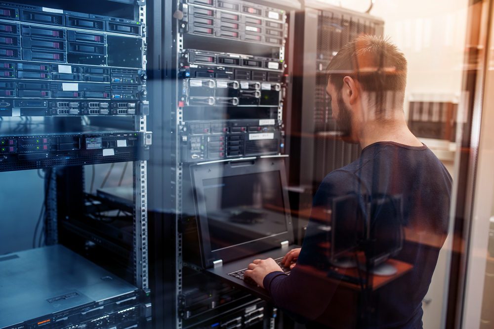 IT Professional working in cloud computing