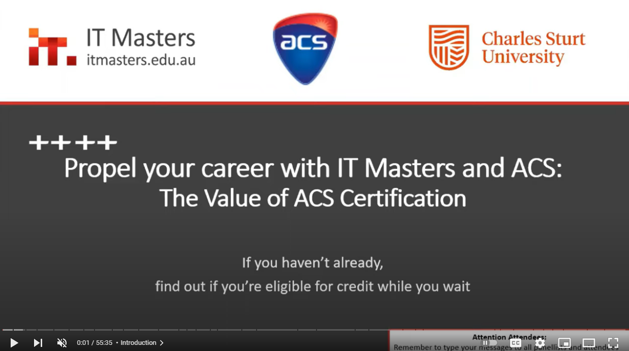 Info Session: The Value of an ACS Certification
