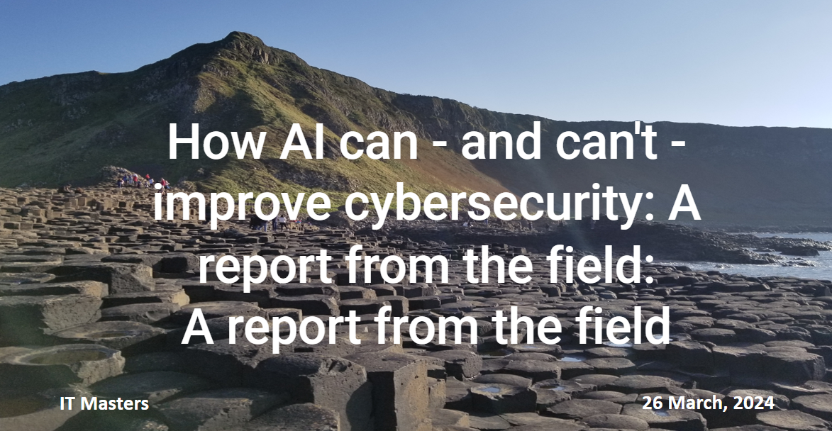 Information Session: AIs Role in Cyber Security